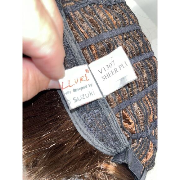 ARIA Wig by TRESSALLURE, Sheer Plum Basic Cool Comfort Cap Chic and Messy 3 - Picture 2 of 12